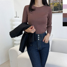 실켓 베이직 긴팔 티셔츠