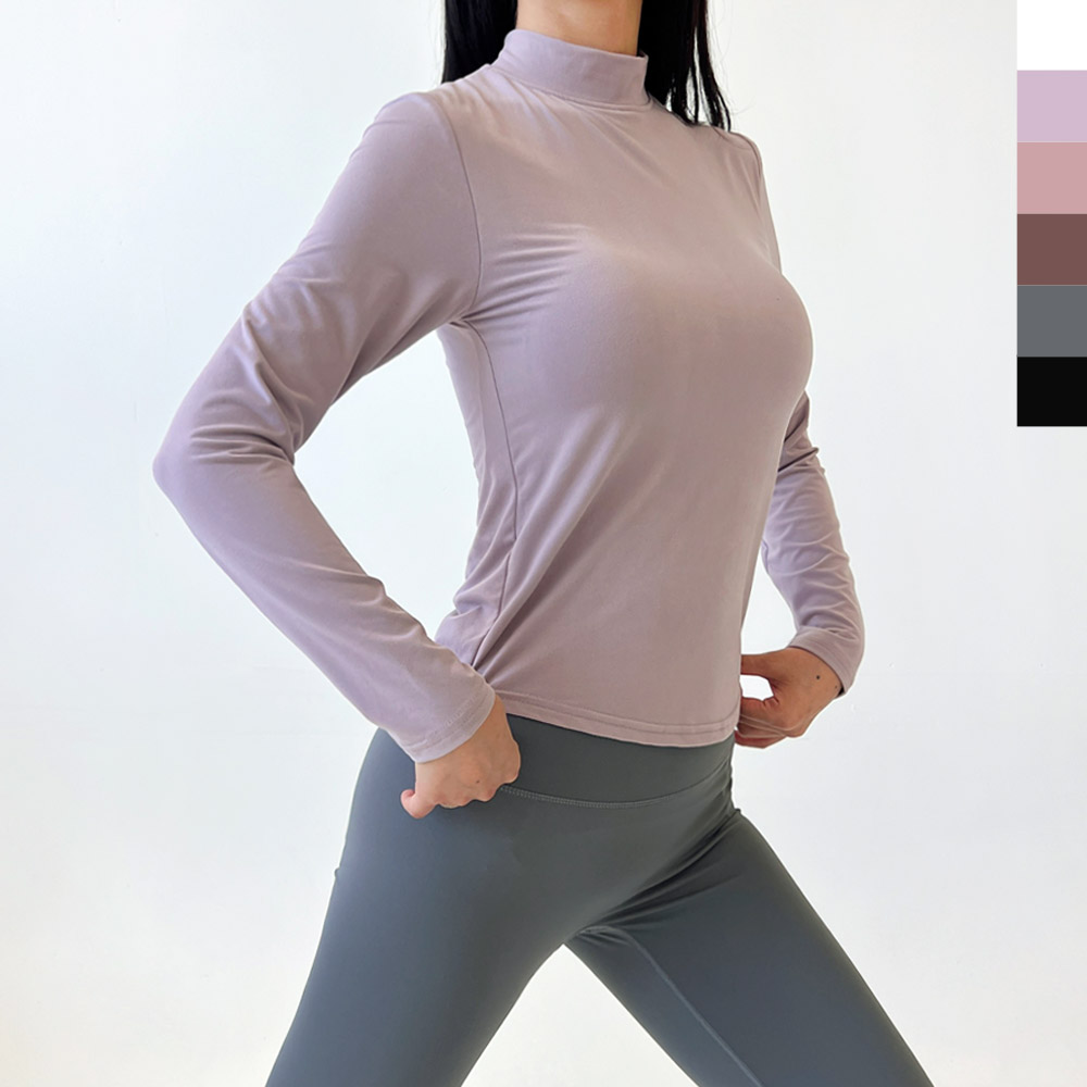 소프트 터치 반목폴라 티셔츠(패드탑내장형)