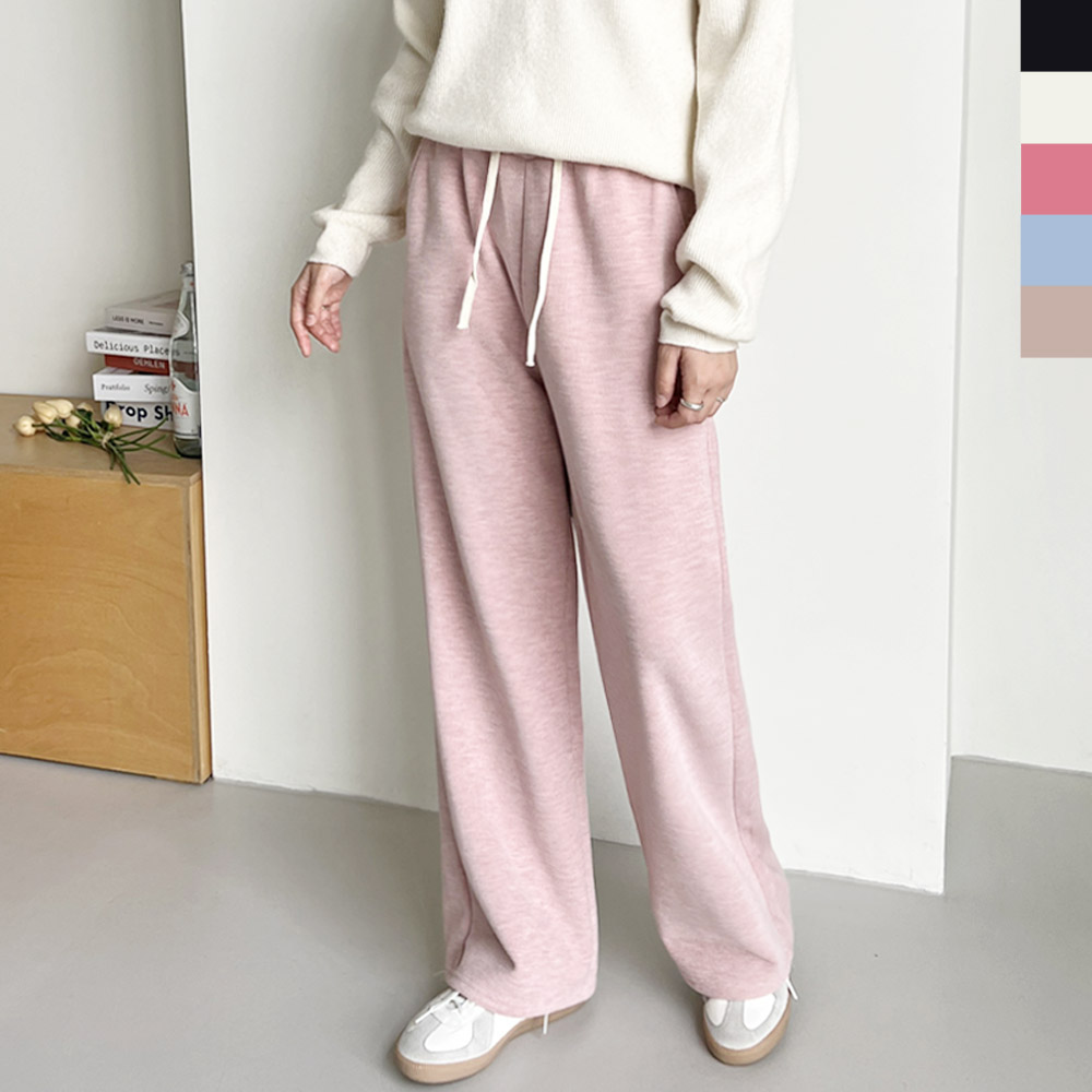 파스텔 와이드기모팬츠