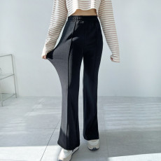 밍크부츠컷날씬슬림밴딩팬츠-밍크안감