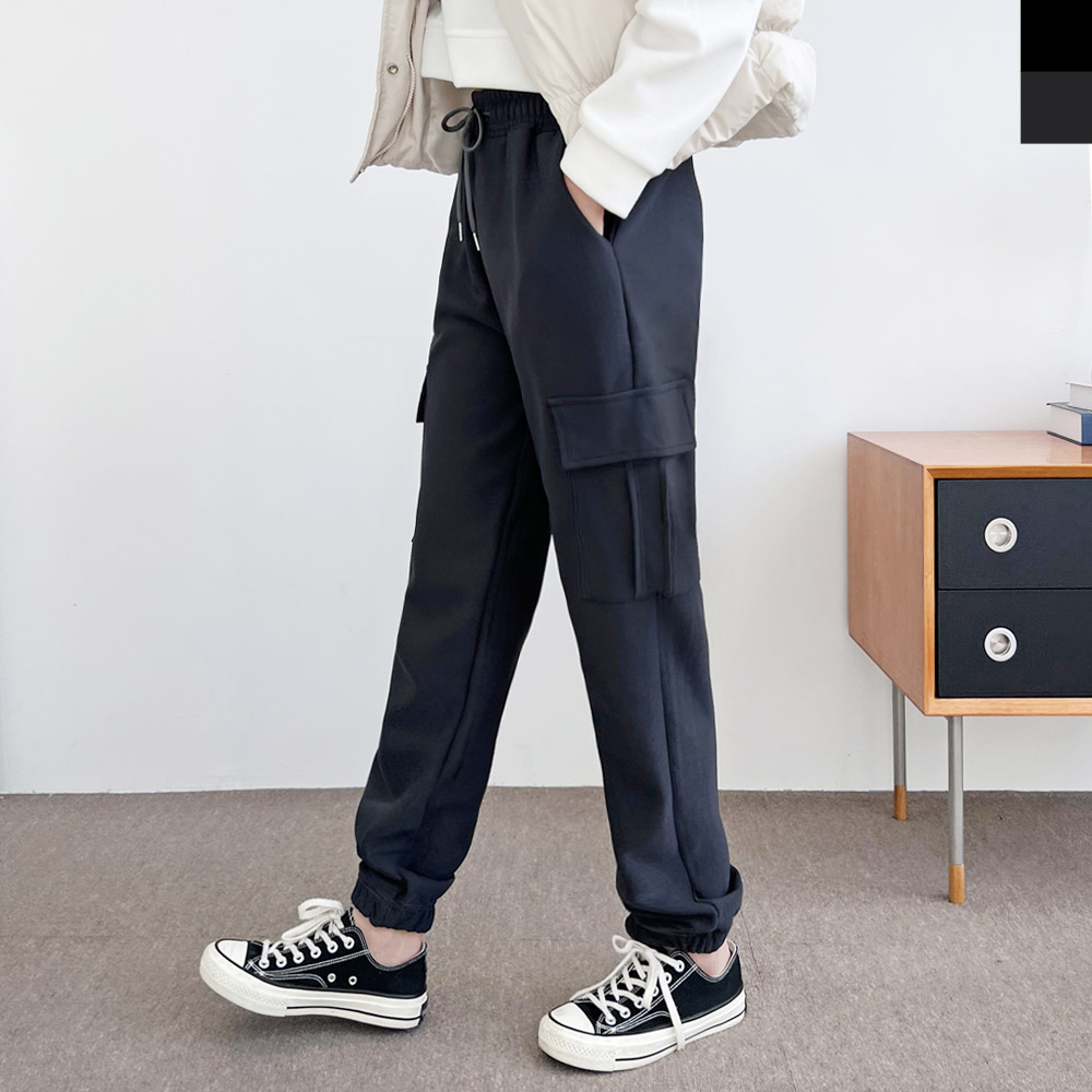 윈터 카고 조거팬츠-스웨이드안감