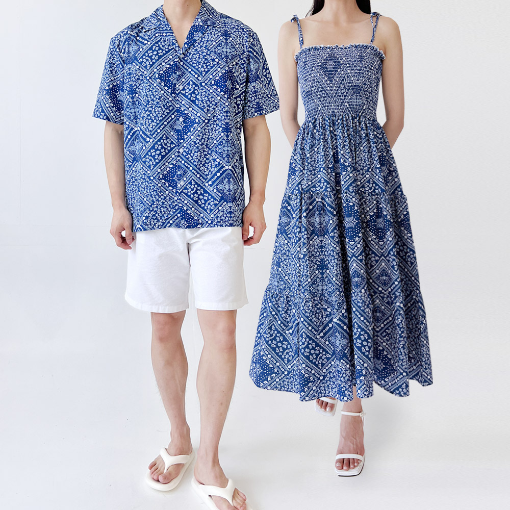 썸 에스닉 바캉스 해변룩 시밀러룩 비치 신혼여행 휴가 커플룩