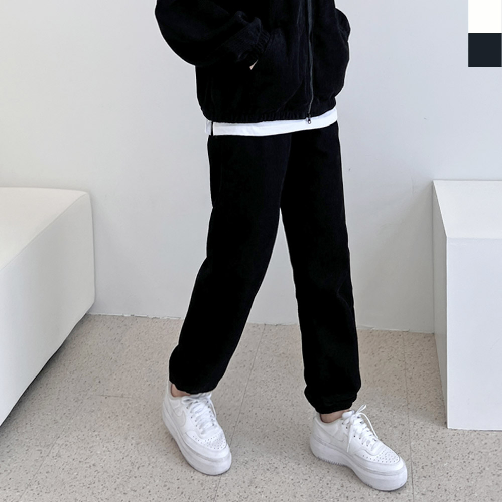 베어곰 코듀로이 조거팬츠