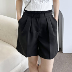 핏좋은5부핀턱슬랙스반바지