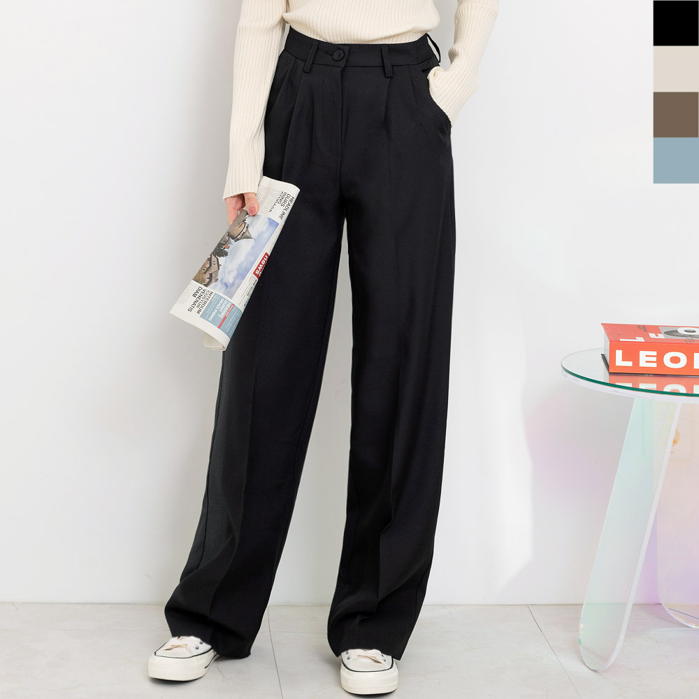 핀턱와이드팬츠