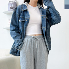 후드워싱청자켓