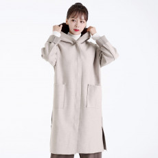 오버핏후드롱코트