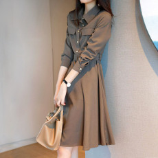 프렌치카라 벨트원피스