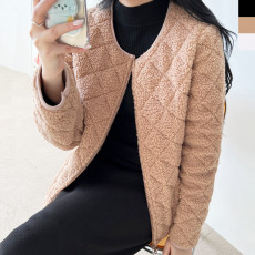 양털뽀글이누빔패딩자켓