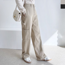 빅사이즈 와이드 포켓팬츠
