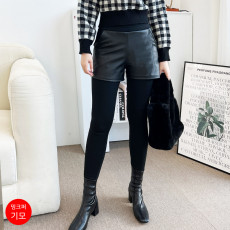 밍크퍼레쟈4부반바지레깅스