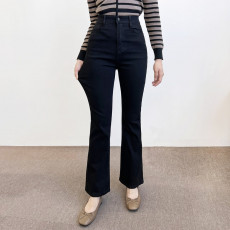 올밴딩 스판 날씬핏 하이웨스트부츠컷