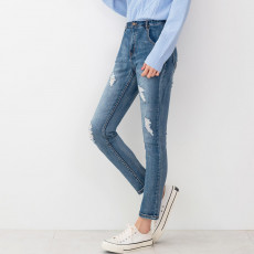 하이웨스트헤지워싱스판스키니청바지